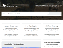 Tablet Screenshot of fvmhorseboxes.co.uk